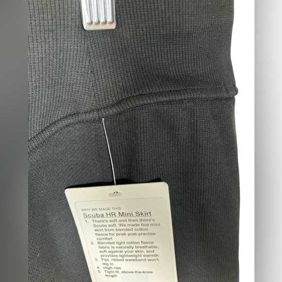🍋 LULULEMON NWT scuba mini knee hr skirt xl - Picture 6 of 8